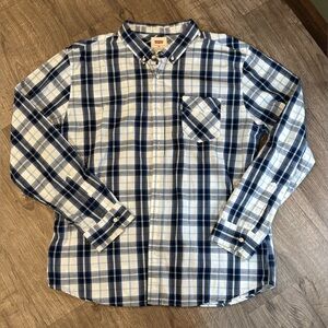 Levi’s Men’s XXL Plaid Button Down Long Sleeve Shirt
